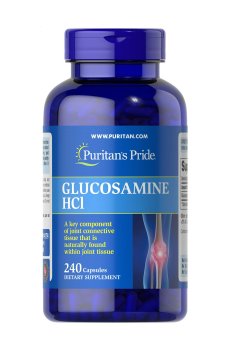 Глюкозамин Puritans Pride Glucosamine HCl, 240 капсул