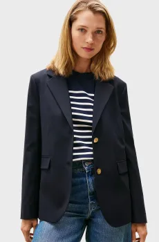 Женский темно-синий жакет TIMELESS WOOL REG Синий 32 Tommy Hilfiger WW0WW46662