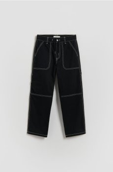 Reserved - Бавовняні штани - чорний - 449HK-99X