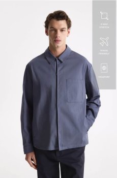 Reserved - Куртка з коміром - темно-синій - 8348H-95X