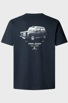 Мужская темно-синяя футболка TACKY Синий L Pepe Jeans PM5010089