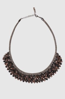 Колье с цепочкой мониль и бусинами Punto Luce