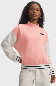 Женский розовый свитшот UA Icon Novelty Crew Розовый XS Under Armour 6010979-603