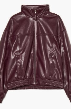 Cropp - Куртка зі штучної шкіри - темно-бордовий