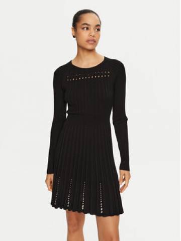Liu Jo Трикотажна сукня WF4125 MS99E Чорний Regular Fit Liu Jo Трикотажна сукня WF4125 MS99E Чорний Regular Fit