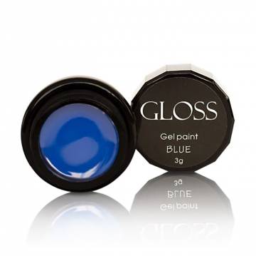 Гель-краска для ногтей Gloss Gel Paint Blue, 3 г Гель-краска для ногтей Gloss Gel Paint Blue, 3 г