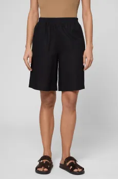Женские черные льняные шорты Черный M PRPY PWCSHANN0026