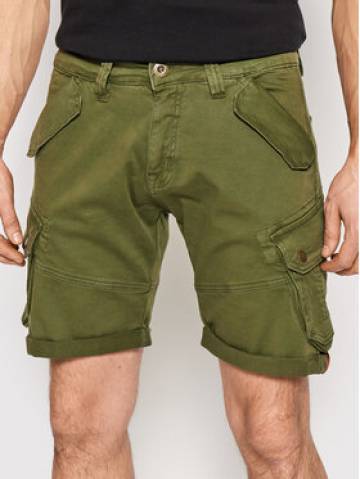 Alpha Industries Шорти з тканини Combat 116210 Зелений Regular Fit Alpha Industries Шорти з тканини Combat 116210 Зелений Regular Fit