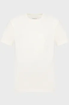 Мужская белая футболка EMBROIDERED Белый 3XL Gant 2003368