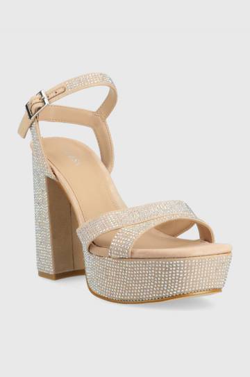 Сандалии Guess ZELINE цвет бежевый FL6ZLE ESU03 Сандалии Guess ZELINE цвет бежевый FL6ZLE ESU03