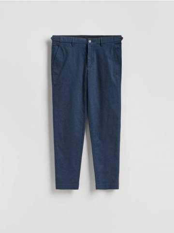 Reserved - Штани-чиноси приталеного крою - темно-синій - 252BK-59M