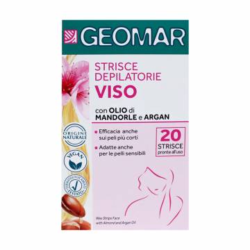 Восковые полоски для лица Geomar Wax Strips Face, 20 шт