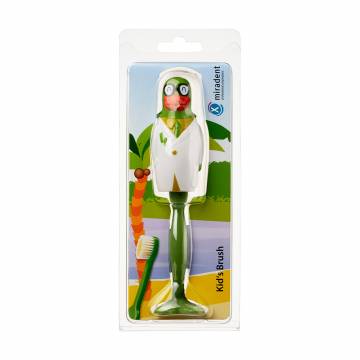Детская зубная щетка Miradent Kids Brush Professor Paul Parrot, 1 шт Детская зубная щетка Miradent Kids Brush Professor Paul Parrot, 1 шт
