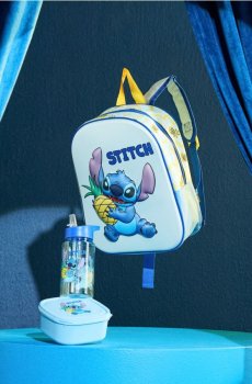Сніданковий набір з рюкзаком – пляшка та ланчбокс Lilo & Stitch 3 pack - різнобарвний