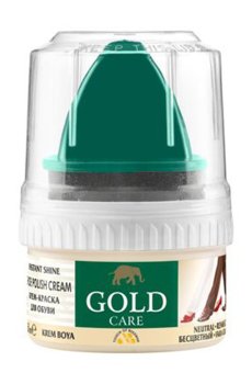 Уценка! Крем-краска для обуви Gold Care Instant Shine Shoe Polish Cream Бесцветный, 50 мл