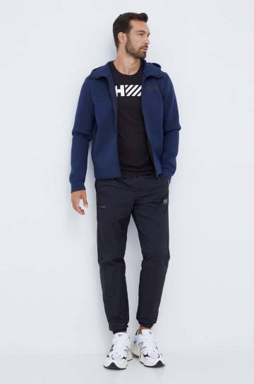 Спортивная футболка Helly Hansen Lifa Tech цвет чёрный с принтом Спортивная футболка Helly Hansen Lifa Tech цвет чёрный с принтом