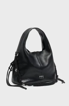 Женская черная кожаная сумка Черный ONESIZE Bimba Y Lola 261BBAJ2E.10000