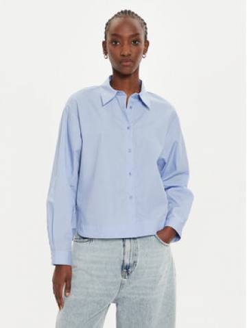 Sisley Сорочка 58VDLQ07R Голубий Oversize Sisley Сорочка 58VDLQ07R Голубий Oversize