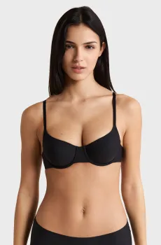 Женский черный бюстгальтер с мягкой чашкой PURE FIT WE CARE Черный 75B Etam 6531808