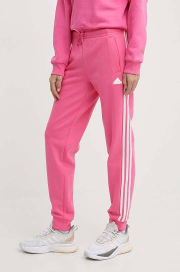Спортивные штаны adidas цвет розовый с узором IS3942 Спортивные штаны adidas цвет розовый с узором IS3942