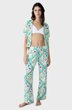 Женские брюки с узором FADELLA Разноцветный S Etam 6552383