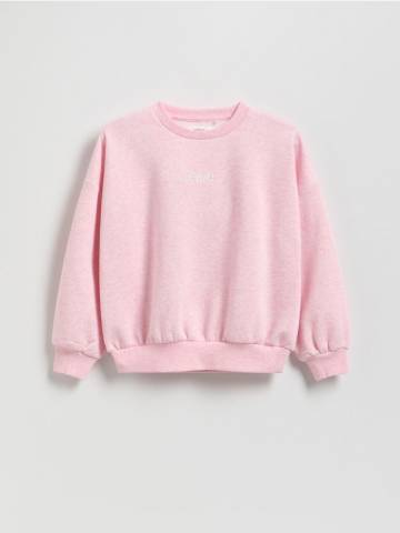 Reserved - Худі з вишитим написом - рожевий - 247FA-30M