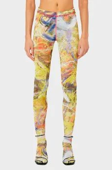 Женские леггинсы с узором P-KOLL-G1 Разноцветный S Diesel A08609 0GYCP