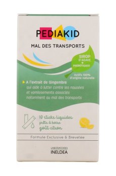 Средство от тошноты, рвоты, укачивания в транспорте для детей Pediakid Mal Des Transports в стиках, 10 шт