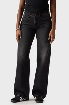 Женские черные джинсы Low Loose Черный 30-32 Levi’s® A5566;0027