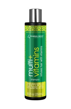 Уценка! Шампунь для волос PHARMA GROUP Laboratories Multi+ Vitamins Энергия мультивитаминов, 250 мл