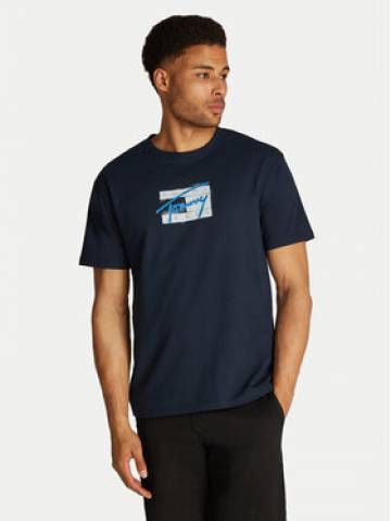 Tommy Jeans Футболка Street Sigh Flag DM0DM18528 Cиній Regular Fit Tommy Jeans Футболка Street Sigh Flag DM0DM18528 Cиній Regular Fit