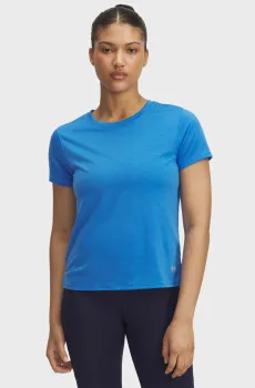 Женская синяя футболка UA Launch Shortsleeve Синий XS Under Armour 1382434-402