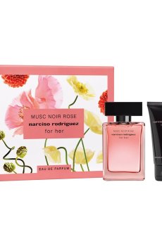 Парфюмированный набор женский Narciso Rodriguez Musc Noir Rose For Her (парфюмированная вода, 50 мл + лосьон для тела, 50 мл)