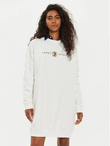 Tommy Jeans Трикотажна сукня DW0DW18715 Écru Relaxed Fit Tommy Jeans Трикотажна сукня DW0DW18715 Écru Relaxed Fit