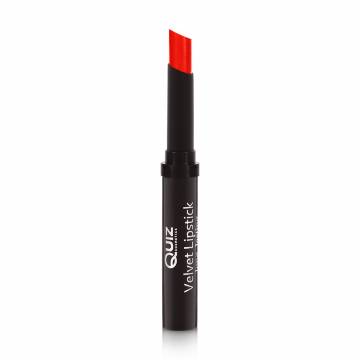Стойкая помада для губ Quiz Cosmetics Velvet Lipstick Long Lasting 112 Red Supreme, 3 г Стойкая помада для губ Quiz Cosmetics Velvet Lipstick Long Lasting 112 Red Supreme, 3 г