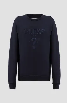 Мужской темно-синий свитшот Синий XXL Guess M5RQ08.KCN01;G7V2