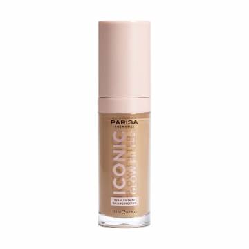Тональная основа-флюид для лица Parisa Cosmetics Iconic Glow Filter 606 Golden Medium, 20 мл Тональная основа-флюид для лица Parisa Cosmetics Iconic Glow Filter 606 Golden Medium, 20 мл