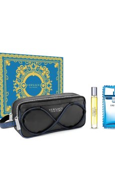 Парфюмированный набор мужской Versace Man Eau Fraiche (туалетная вода, 100 мл + туалетная вода, 10 мл + косметичка, 1 шт)