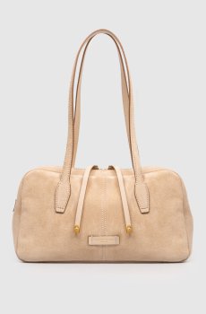 Бежевая замшевая сумка Aryna