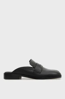 Женские черные кожаные мюли Alura Черный 37 PRPY PRSLT1294W