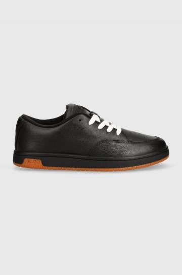 Кожаные кроссовки Kenzo Dome Low Top Sneakers цвет чёрный FD65SN061L53.99 Кожаные кроссовки Kenzo Dome Low Top Sneakers цвет чёрный FD65SN061L53.99