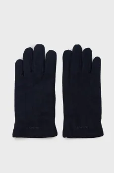 Мужские темно-синие шерстяные перчатки MELTON GLOVES Синий L-XL Gant 9930050
