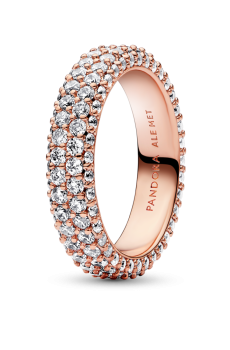 Каблучка "Два ряди паве"