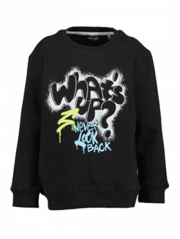 Blue Seven Світшот 864708 X Чорний Regular Fit Blue Seven Світшот 864708 X Чорний Regular Fit