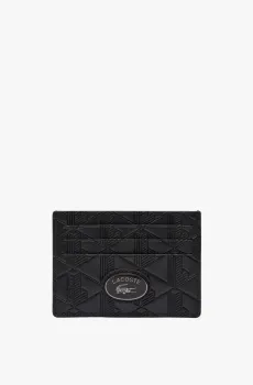 Мужской черный кошелек Черный ONESIZE Lacoste NH4397MR000