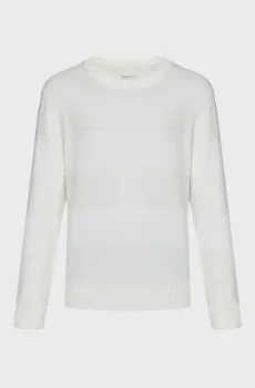 Мужской белый джемпер TONAL BARSTRIPED Белый XL Gant 8040182