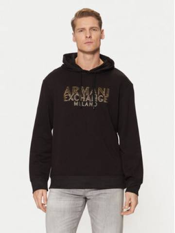 Armani Exchange Світшот XM000332 AF12269 UC001 Чорний Regular Fit Armani Exchange Світшот XM000332 AF12269 UC001 Чорний Regular Fit