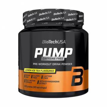 Предтренировочный комплекс BioTech USA Pump Caffeine Free Холодный чай с лимoнoм, в порошке, 330 г Предтренировочный комплекс BioTech USA Pump Caffeine Free Холодный чай с лимoнoм, в порошке, 330 г