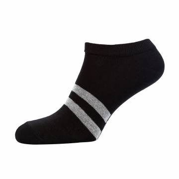 Носки мужские Modna Zona RT1121-008-1 короткие, черные с серыми полосками, размер 39-42 Носки мужские Modna Zona RT1121-008-1 короткие, черные с серыми полосками, размер 39-42