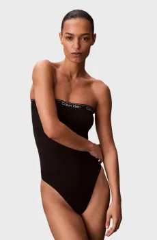 Женское черное боди Черный S Calvin Klein LV00QF8343